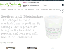 Tablet Screenshot of nandisnaturals.com